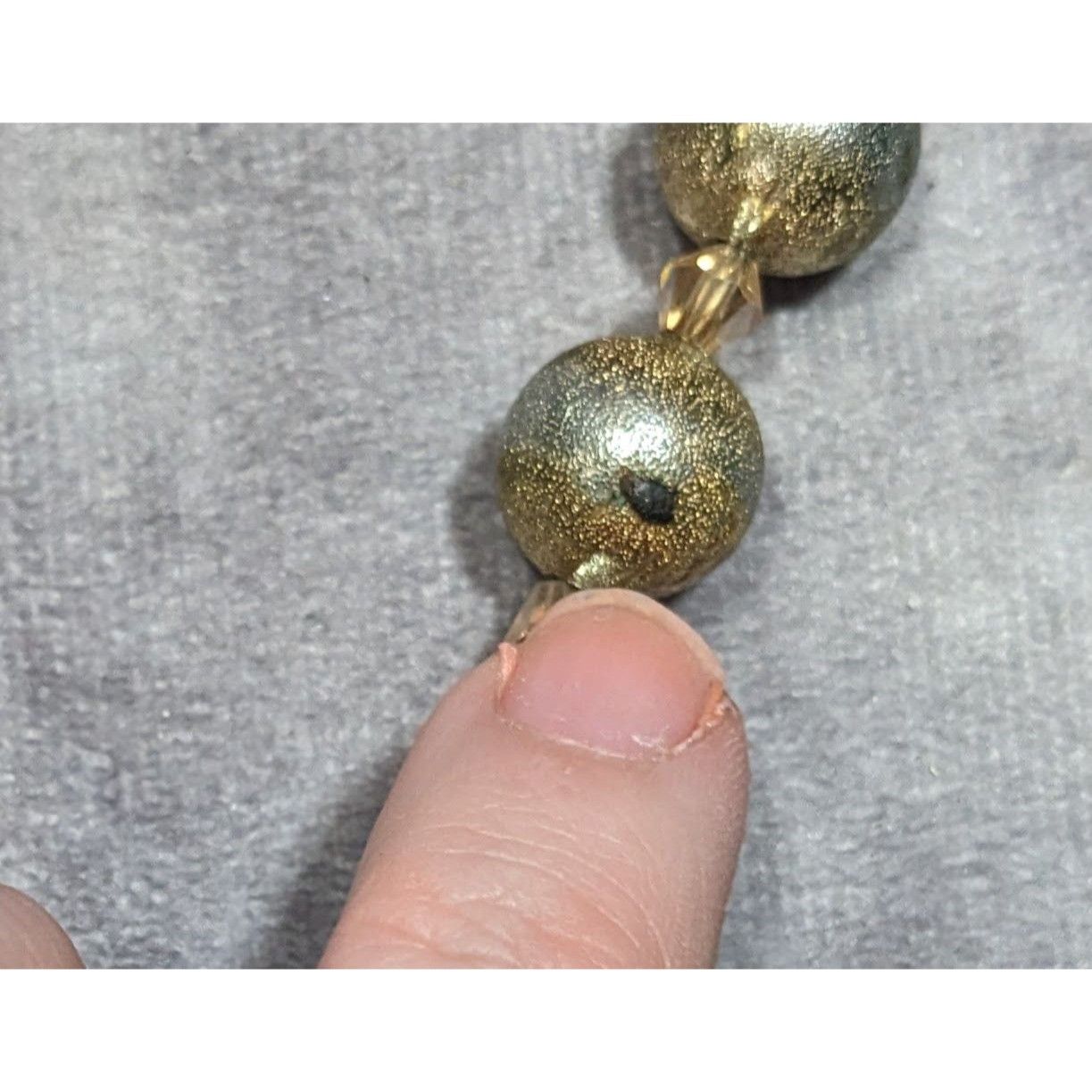 Other Charming Charlie Glitter Ball Glam Silver And Gold Tone Bead Size ONE SIZE - 5 Thumbnail