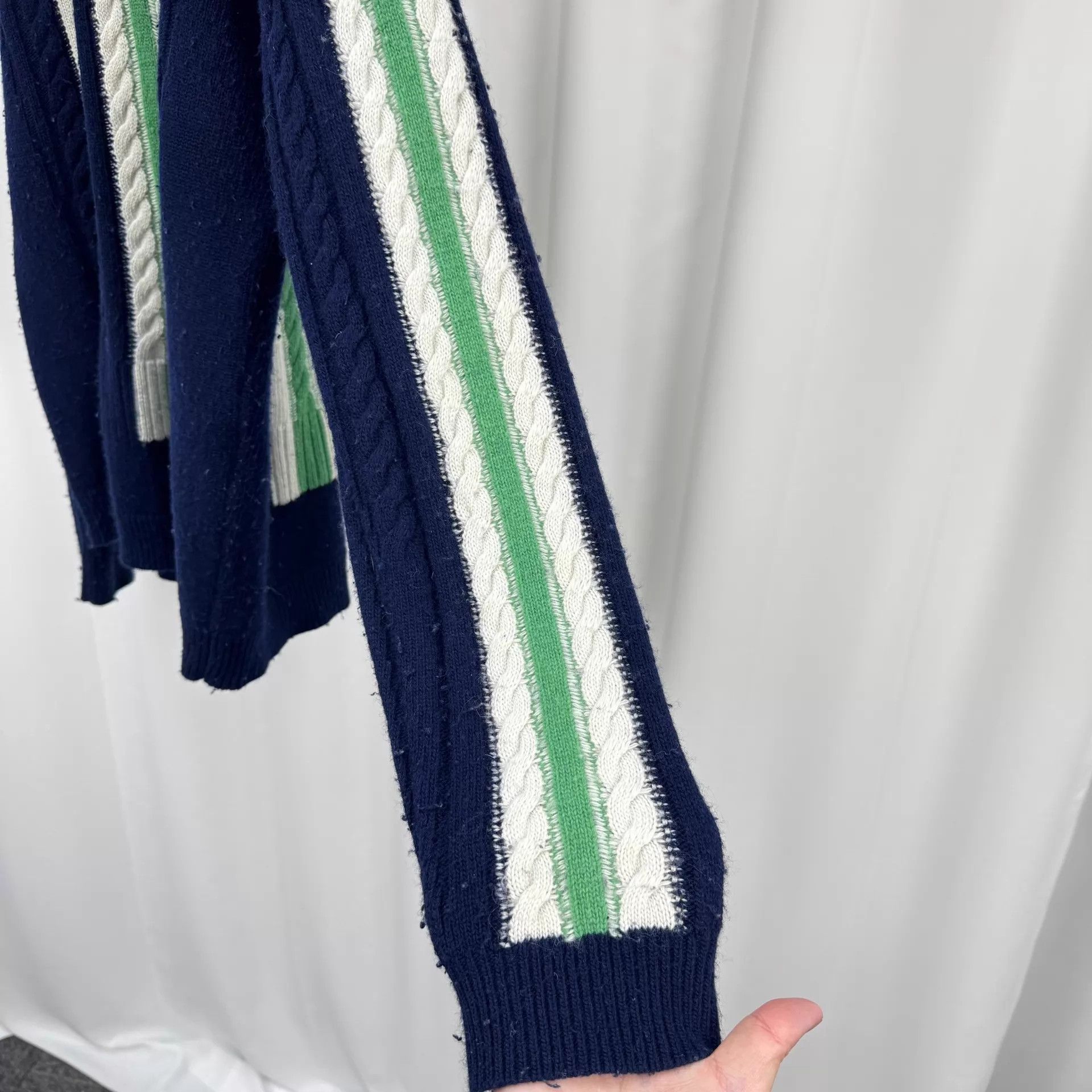 Loewe Loewe 25ss Embroidered Stripe Wool Knit Sweater L Pilling Size US L / EU 52-54 / 3 - 4 Thumbnail