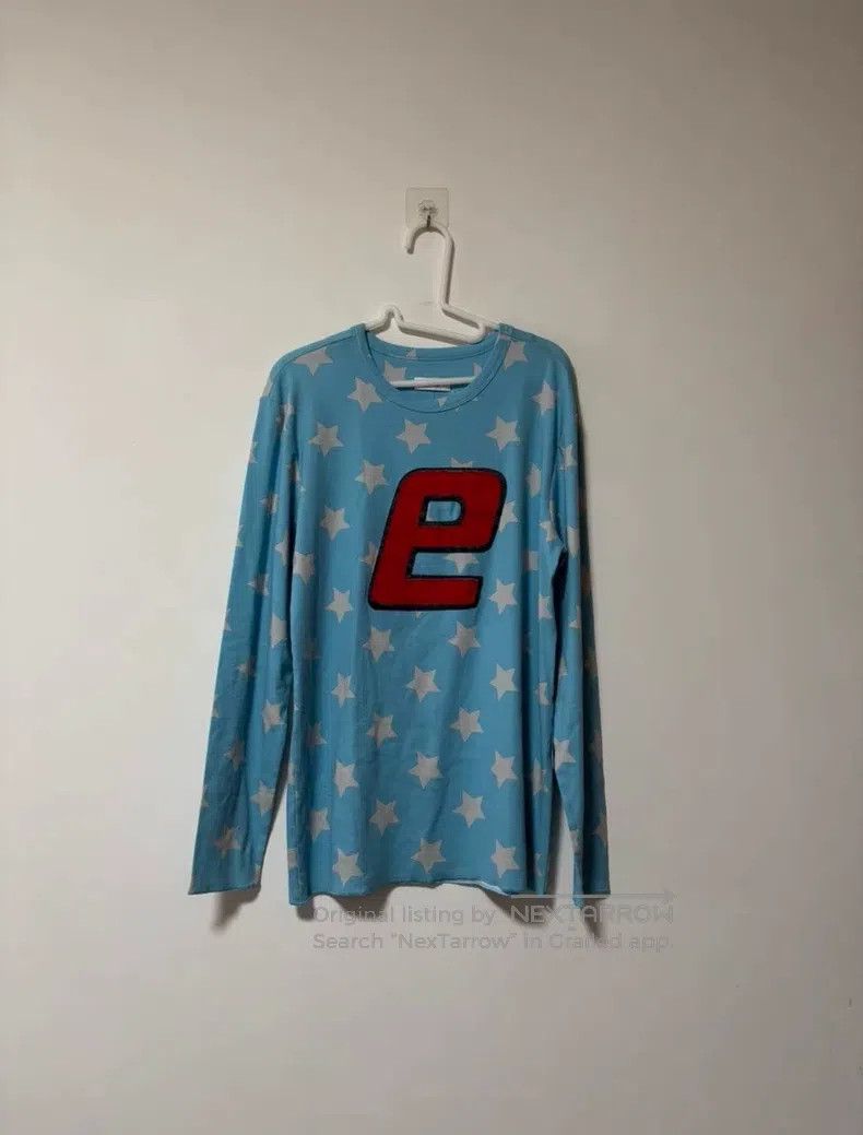 ERL ERL Blue Long Sleeve Star e Patchwork Printed T-Shirt Size US XL / EU 56 / 4 - 1 Thumbnail