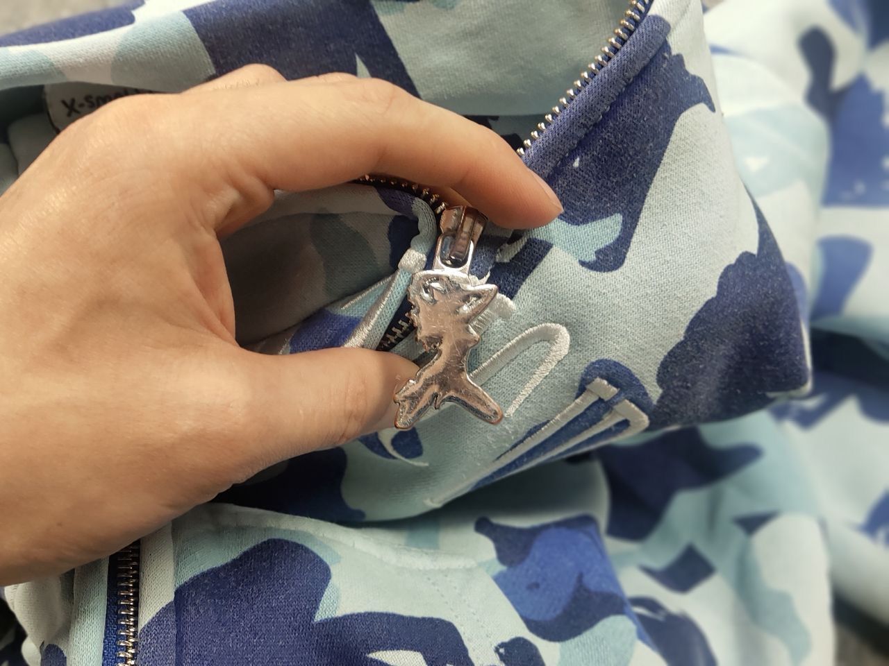 Named Collective Unrealistic Ideals Camo Monogram Zip Hoodie