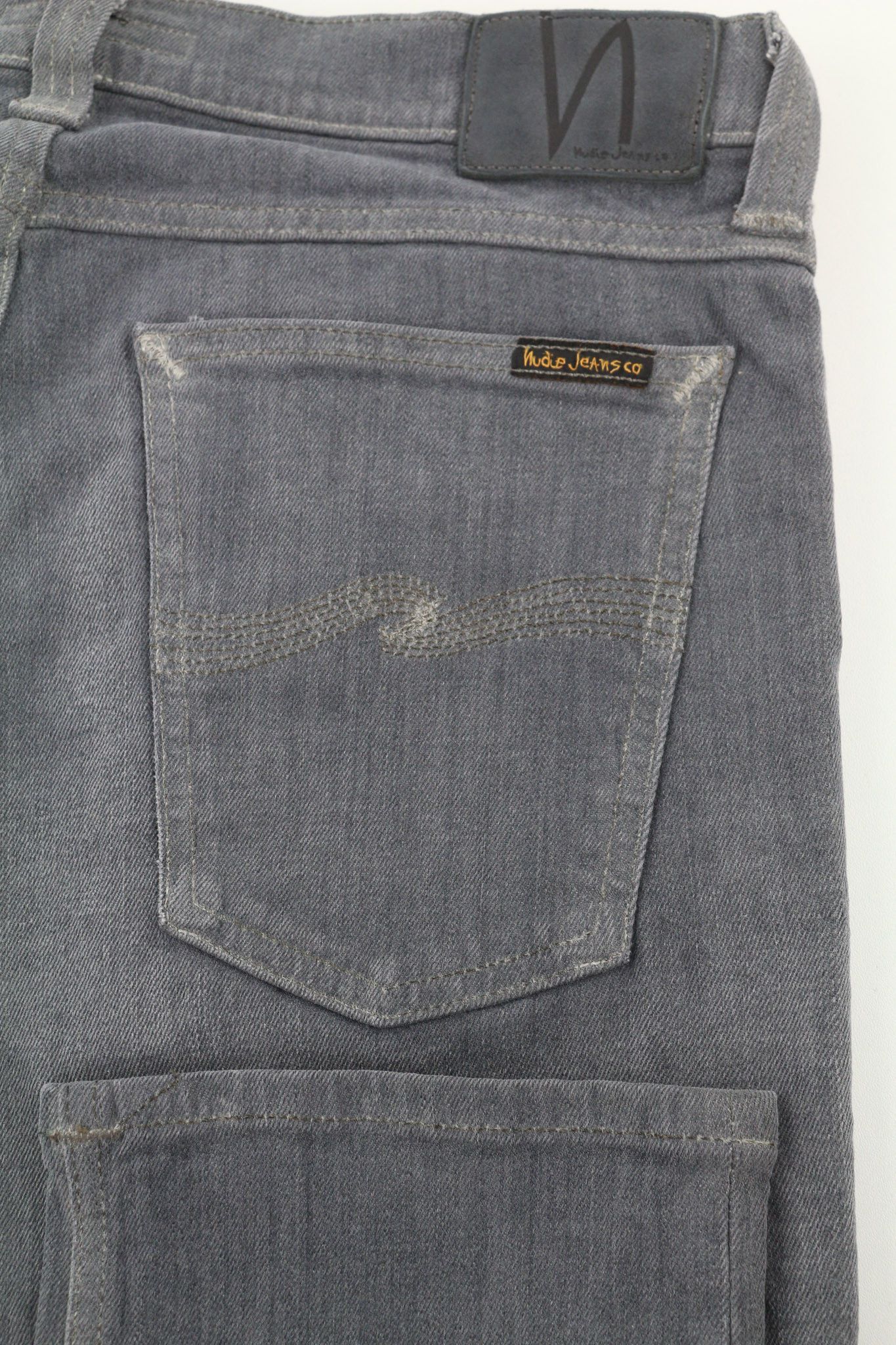 Nudie Jeans TIGHT LONG JOHN W32/L34 Organic Charcoal Logo Fit 80697 Size US 32 / EU 48 - 5 Thumbnail
