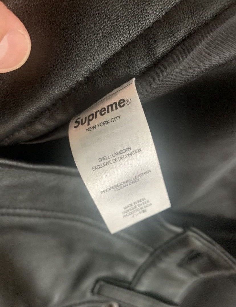 Supreme Surpreme Leather Baggy 5-Pocket Jean Size US 34 / EU 50 - 5 Thumbnail