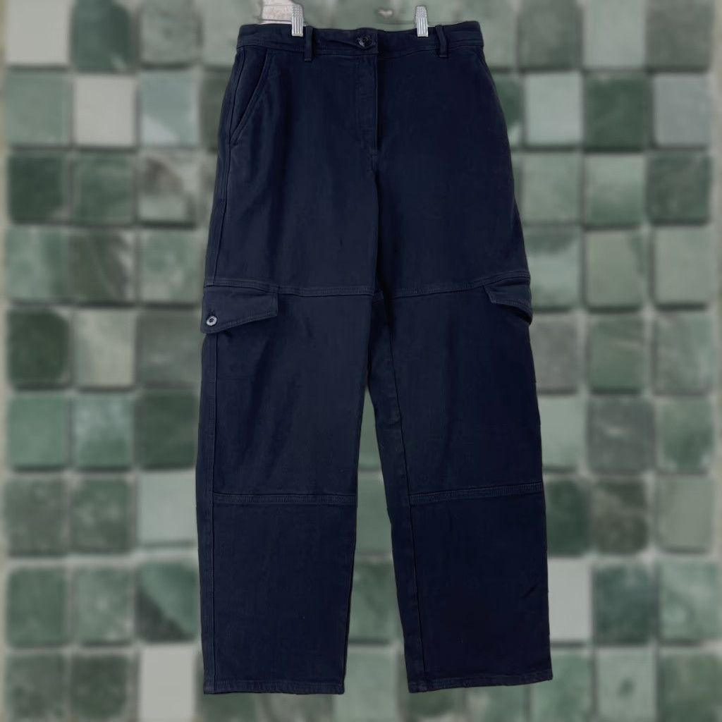 Vintage Wilfred Free Baggy Wide-Leg Cargo Jeans Womens Size 8 Black Denim High Rise Jeans Size 30" / US 8 / IT 44 - 1 Thumbnail