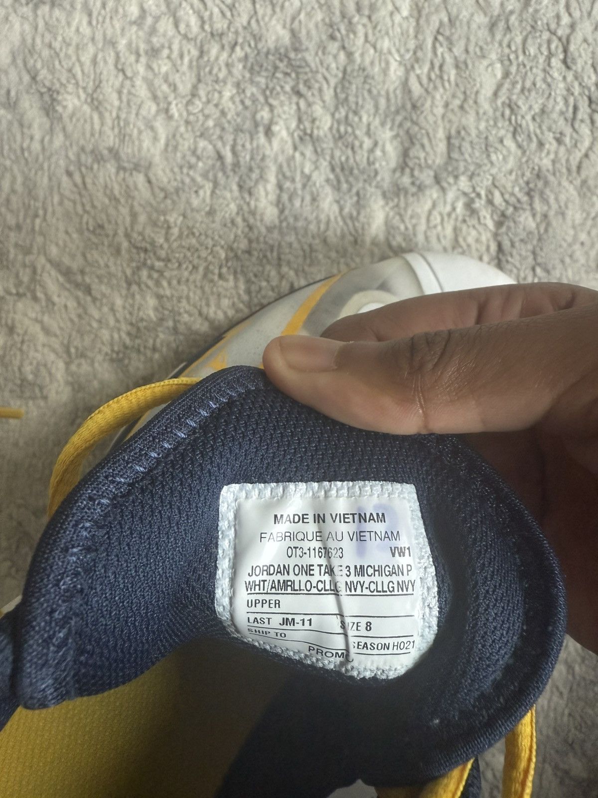 Jordan Brand Michigan PE’s Size US 8 / EU 41 - 6 Thumbnail