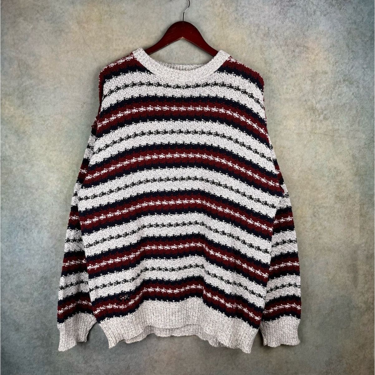 Fieldmaster × Vintage VTG 80s Fieldmaster Striped Knit Sweater Mens Sz L Pullover Size US L / EU 52-54 / 3 - 1 Thumbnail