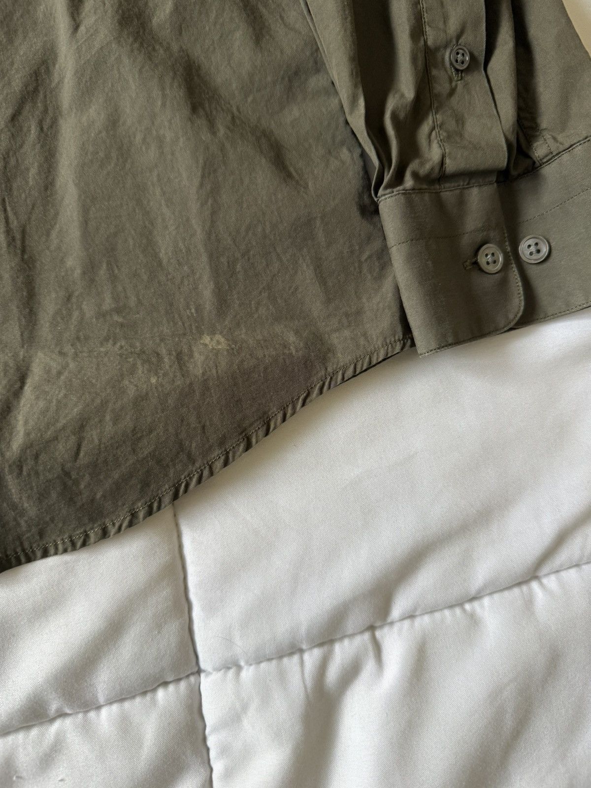 Acne Studios Acne Studio Face Logo Men's Olive Green Button-Down Shirt Size US M / EU 48-50 / 2 - 3 Thumbnail