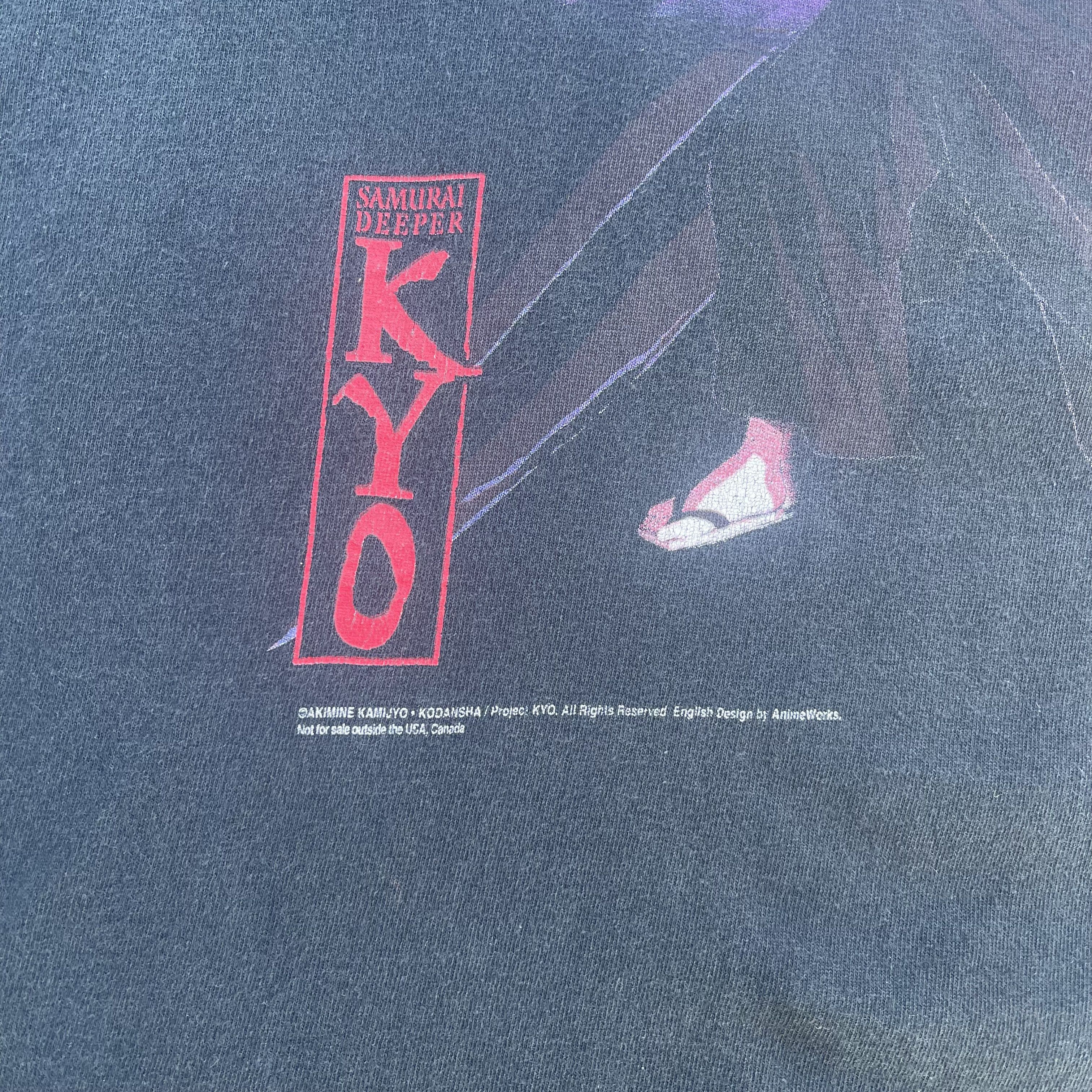 Vintage 2002 Samurai Deeper KYO T-shirt Size US XL / EU 56 / 4 - 2 Thumbnail