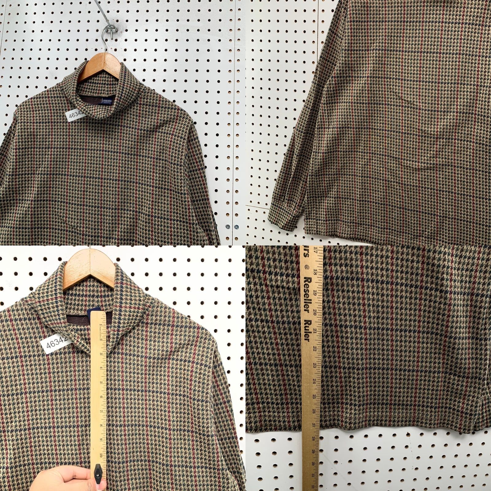 Lands' End VINTAGE Lands' End Sweater Womens XL Brown Herringbone Turtleneck Made USA Size XL / US 12-14 / IT 48-50 - 8 Thumbnail