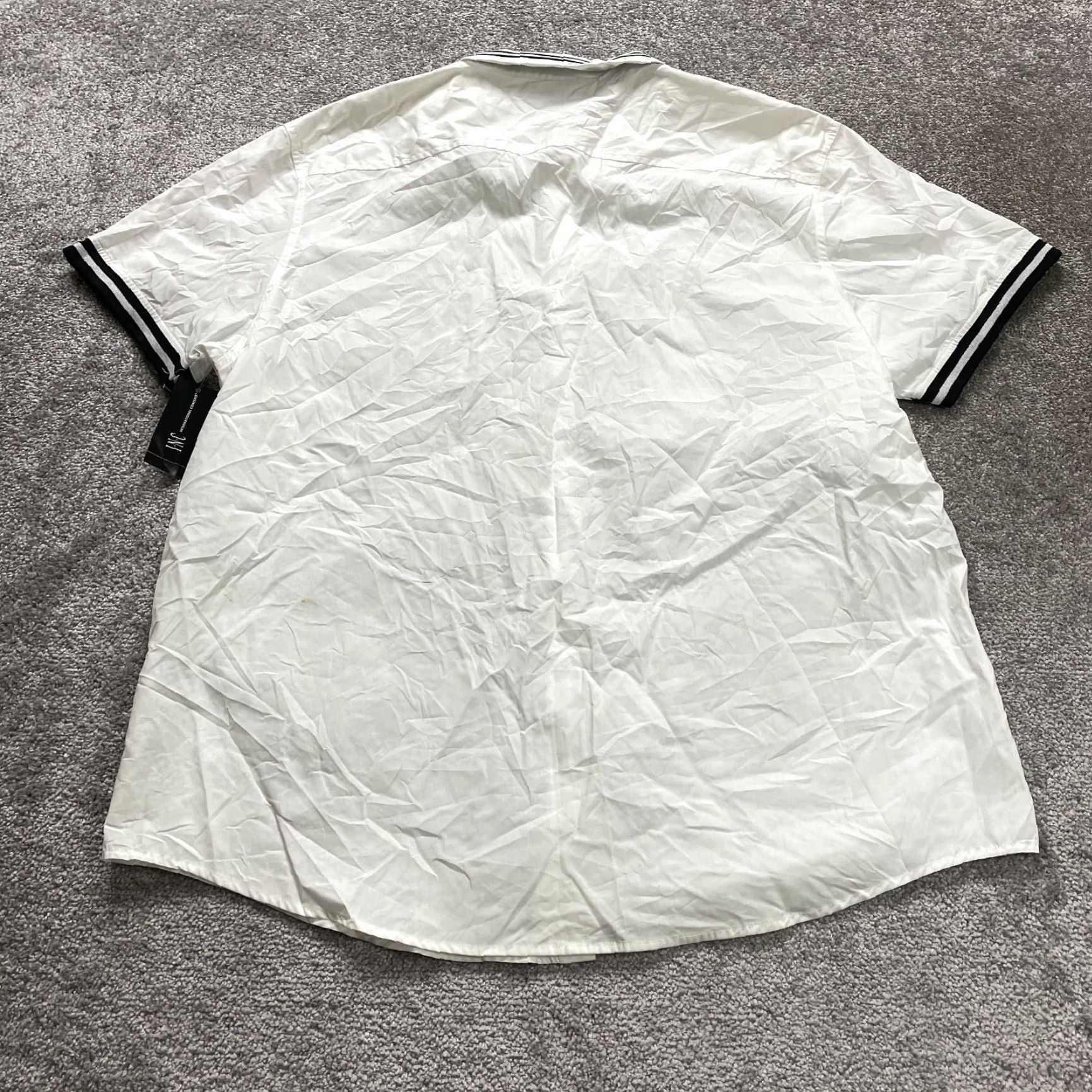 Vintage INC International Concepts Button-Up Short Sleeve Shirt Women 3XL White NWT New Size XXL / US 16-18 / IT 52-54 - 2 Thumbnail