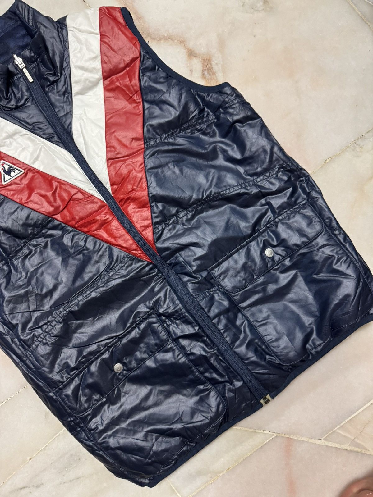 Le Coq Sportif 💥VINTAGE PUFFER VEST REVERSIBLE LE COQ SPORTIF RARE DESIGN Size US S / EU 44-46 / 1 - 5 Thumbnail