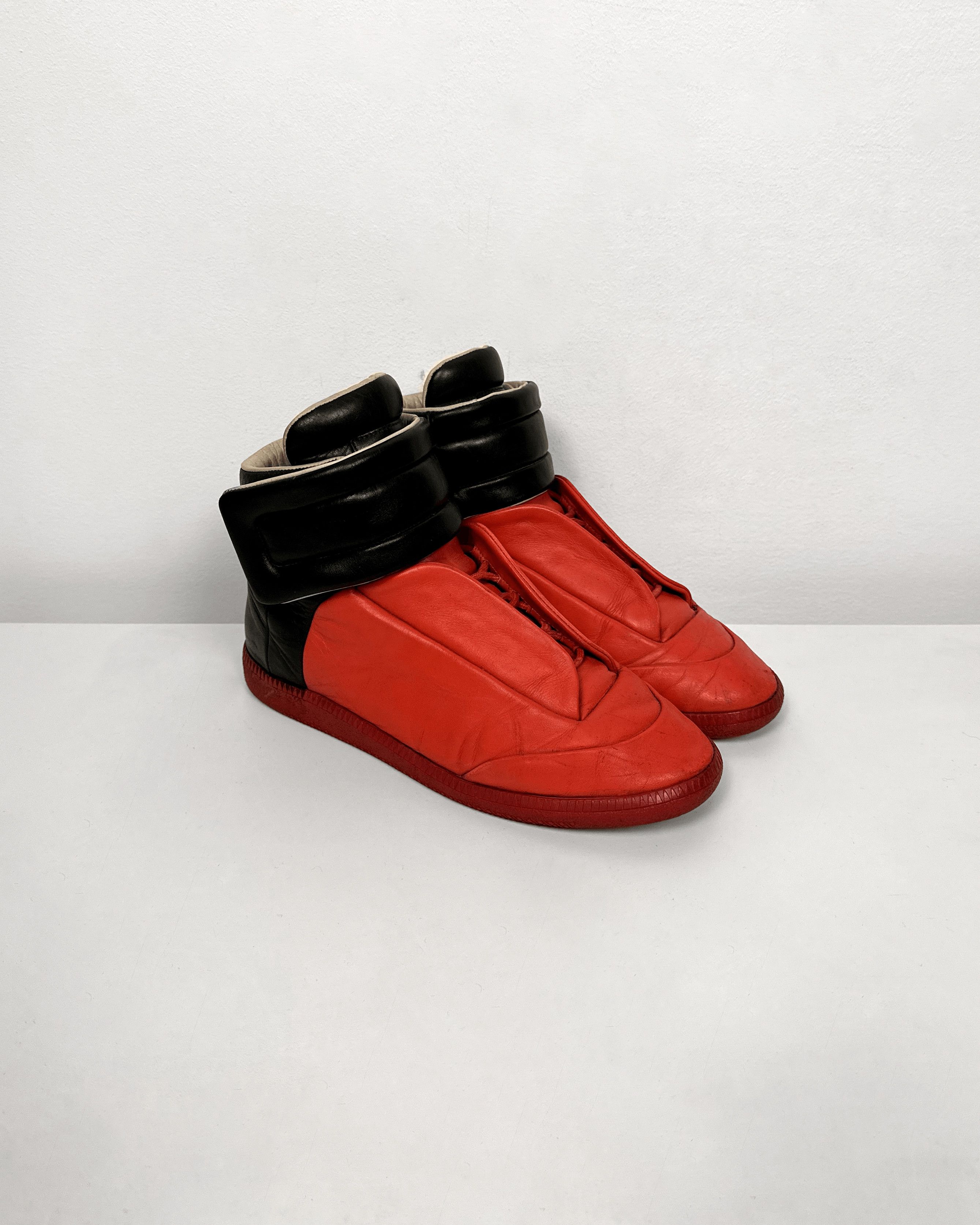 Maison Margiela Maison Margiela Future High Red Black Sneakers Size US 7.5 / EU 40-41 - 1 Thumbnail