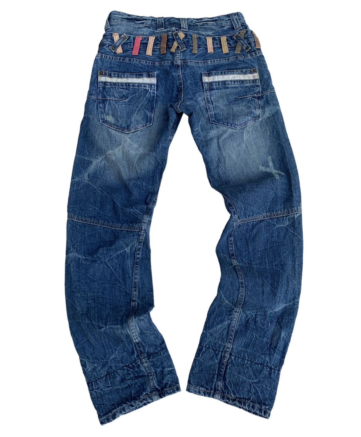 If Six Was Nine × Japanese Brand × Tornado Mart Japanese Double Waist Denim Pants Size US 30 / EU 46 - 2 Thumbnail
