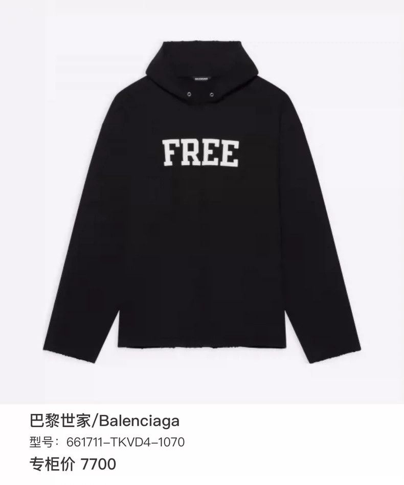 Balenciaga Balenciaga Embroidered hoodie Size US XS / EU 42 / 0 - 6 Thumbnail