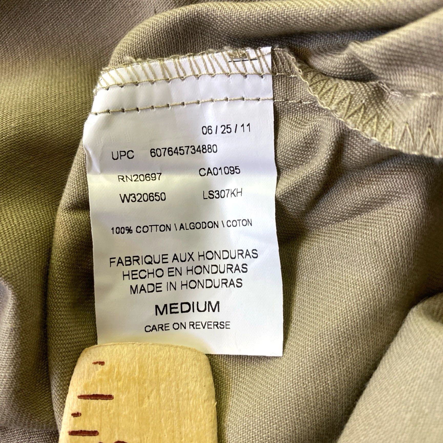 Dickies Dickies Mens Short Sleeve Work Shirt Khaki Tan M Beige Button Up Pockets Size US M / EU 48-50 / 2 - 5 Thumbnail
