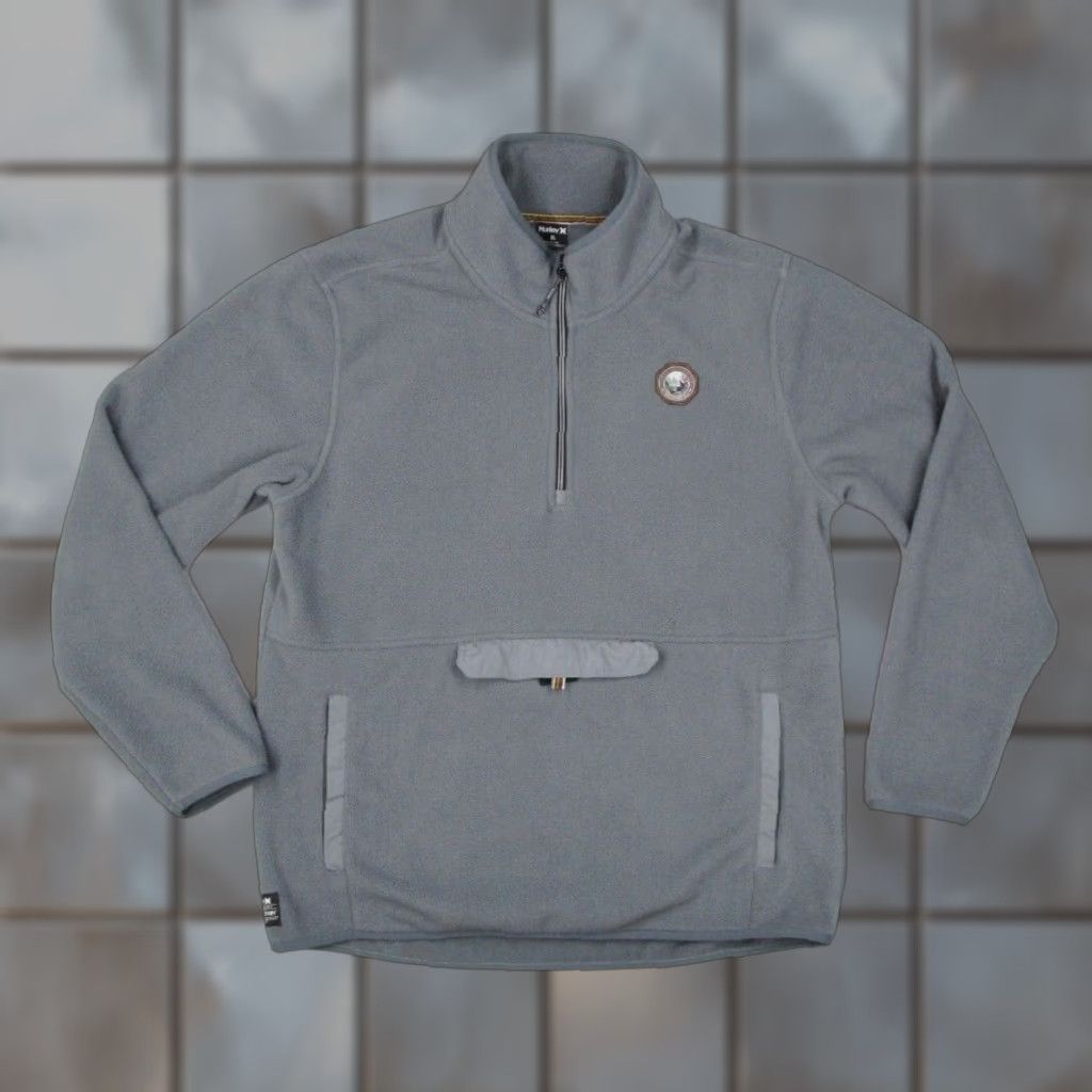 Hurley Hurley Pendleton Jacket Mens XL Gray Fleece 1/4 Zip Sherpa Pullover Size US XL / EU 56 / 4 - 1 Thumbnail
