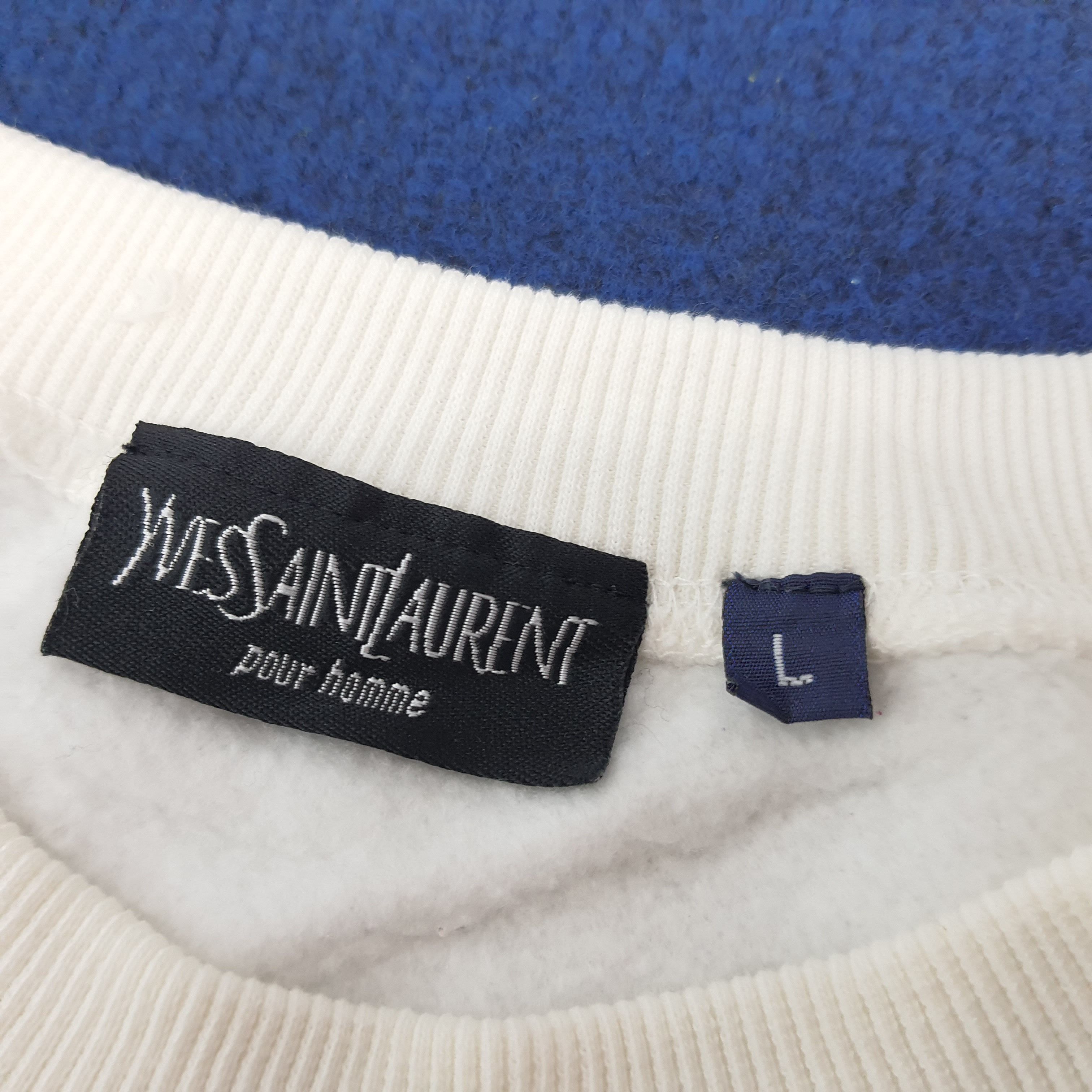 Yves Saint Laurent Vintage YSL Yves Saint Laurent Embroidery Sweatshirt C275N23 Size US L / EU 52-54 / 3 - 8 Thumbnail