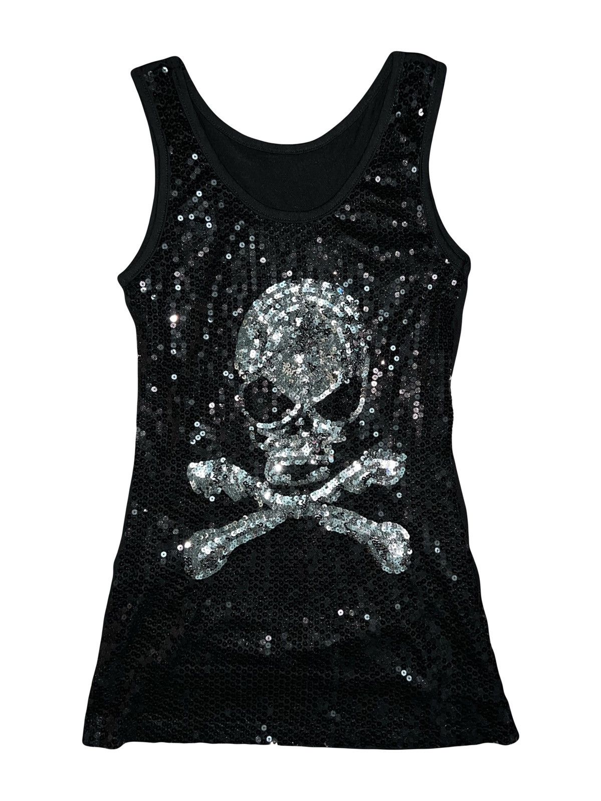 Japanese Brand Skull sequin tank top ☠️🖤 Size M / US 6-8 / IT 42-44 - 2 Thumbnail