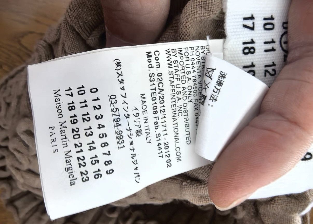 Maison Margiela Maison Margiela Wool "Armor" Scarf in Camel Size ONE SIZE - 8 Thumbnail