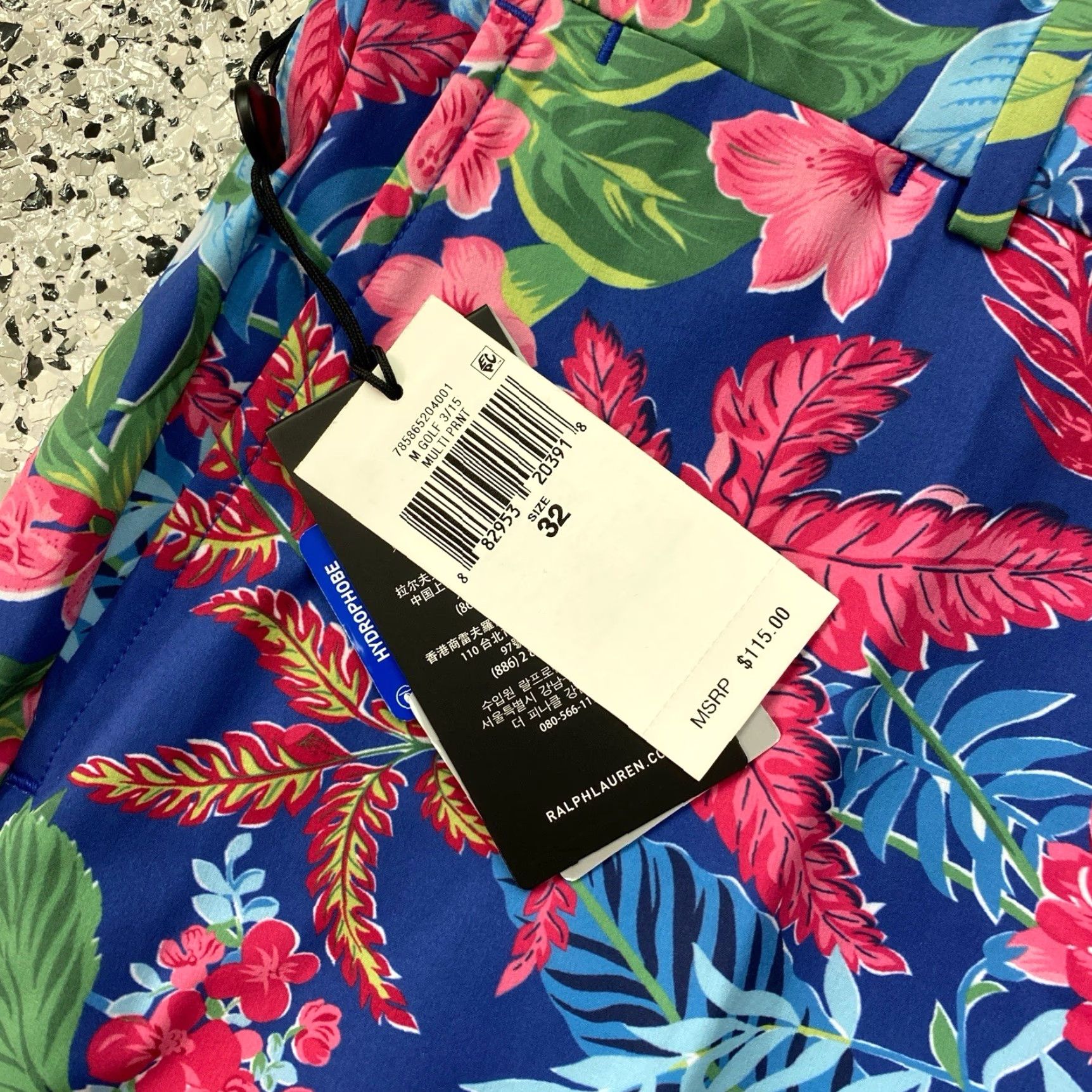 Ralph Lauren RLX Ralph Lauren Shorts Mens Size 32 Blue Floral Golf Casual Tailored Fit NWT Size US 32 / EU 48 - 2 Thumbnail