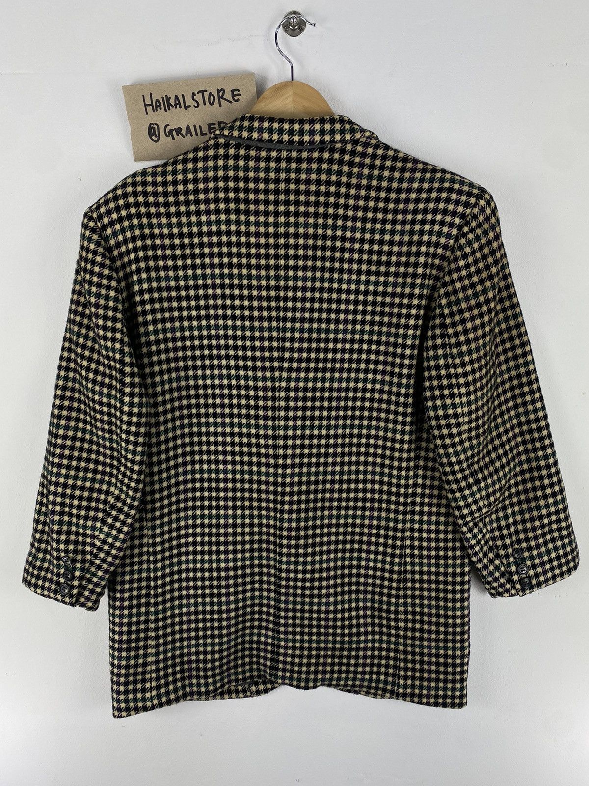 Japanese Brand Vintage 90’s Houndstooth Jacket by Ladies’ Traditional Size XS / US 0-2 / IT 36-38 - 4 Thumbnail