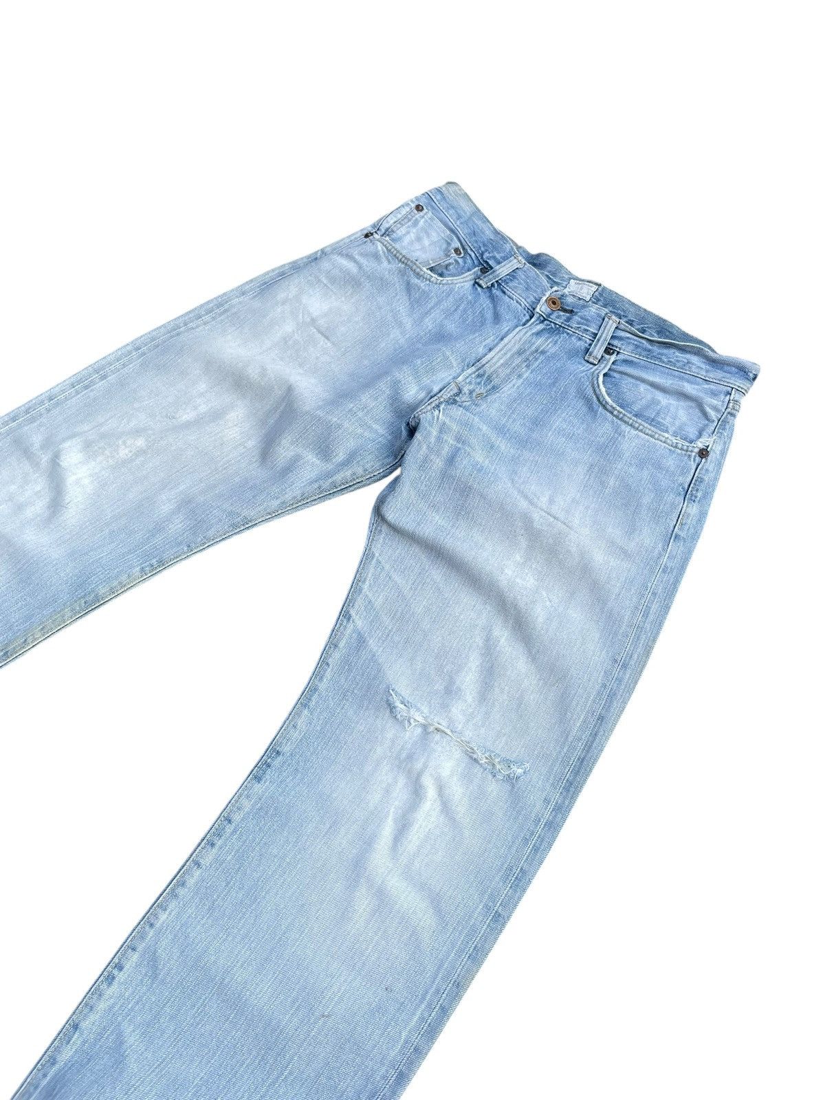 Edwin Vintage Edwin 505ZX Selvedge Distresed Jeans Size US 36 / EU 52 - 2 Thumbnail