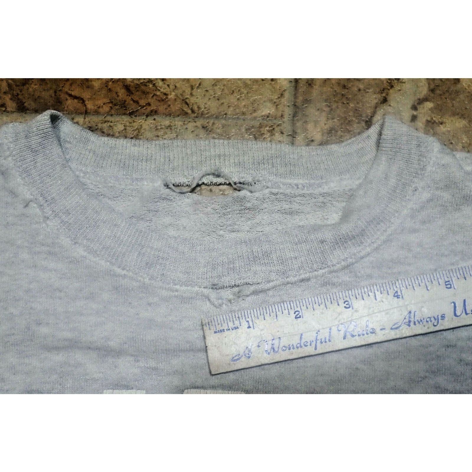 NFL VINTAGE Raiders Sweatshirt 90s XL Heather Gray Crew Neck Men’s Distressed Size US XL / EU 56 / 4 - 5 Thumbnail