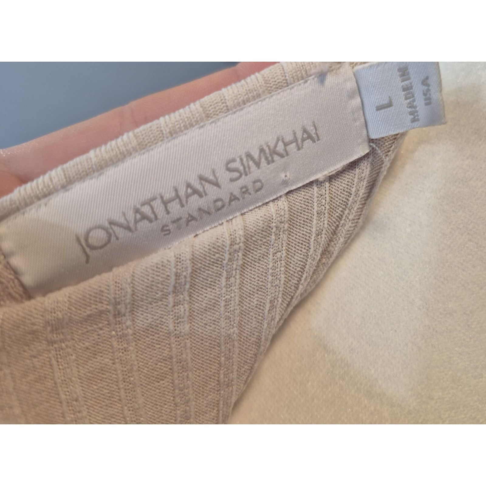 Jonathan Simkhai Jonathan Simakhi Standard Tobie Melange Rib Cut Out Top L Size L / US 10 / IT 46 - 7 Thumbnail