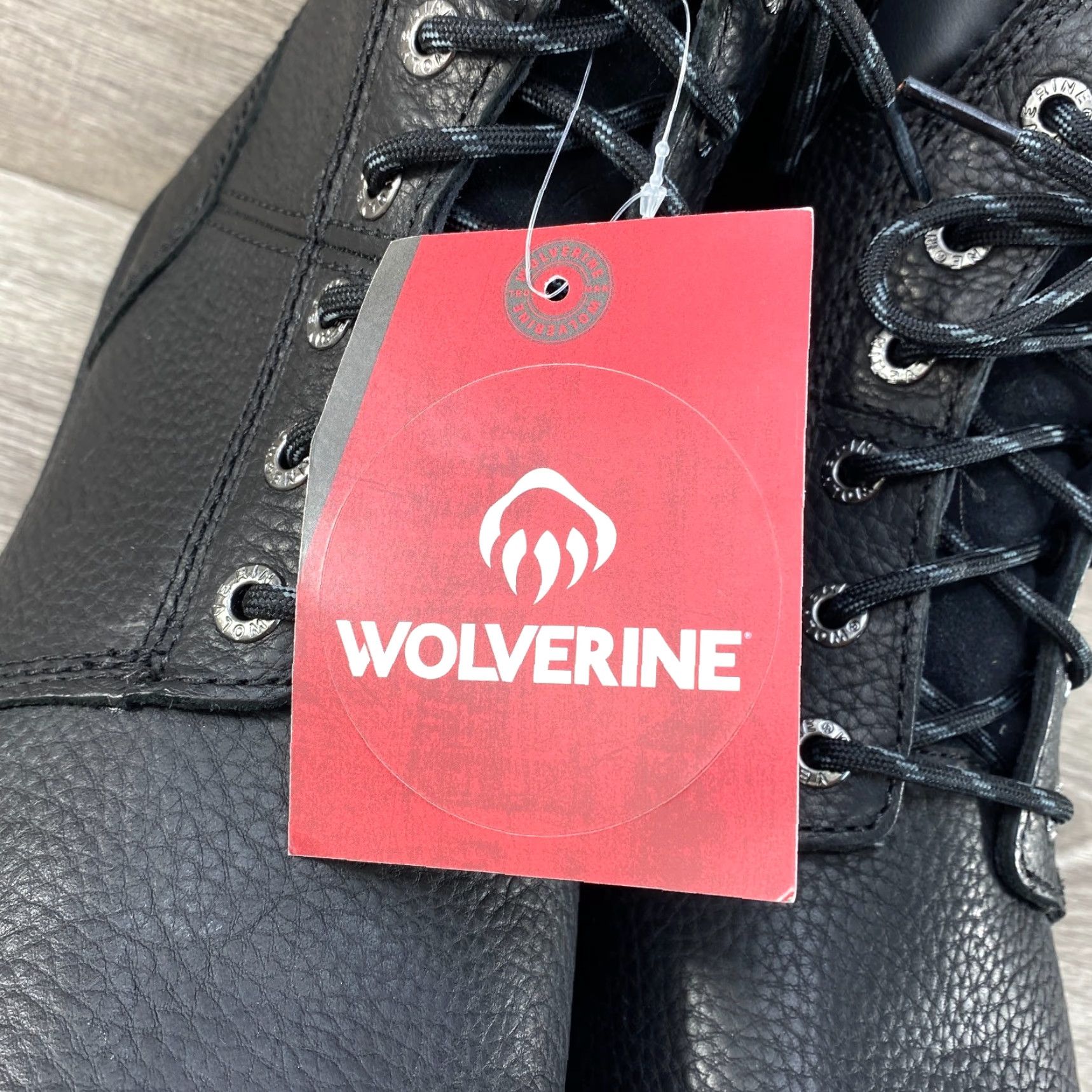 Vintage Wolverine NXT Boots EW 11 Mens Black Leather Lace Up Work Safety Steel Toe NEW Size US 10 / EU 43 - 4 Thumbnail