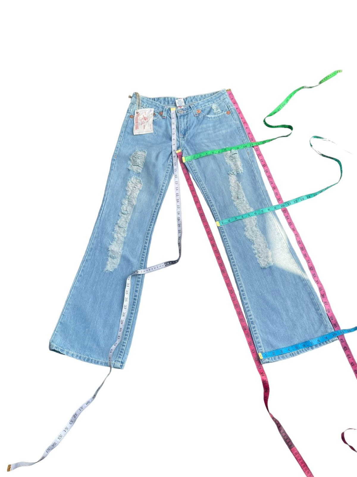 True Religion True Religion Joey Big T Distresed Denim Size 32" / US 10 / IT 46 - 17 Thumbnail