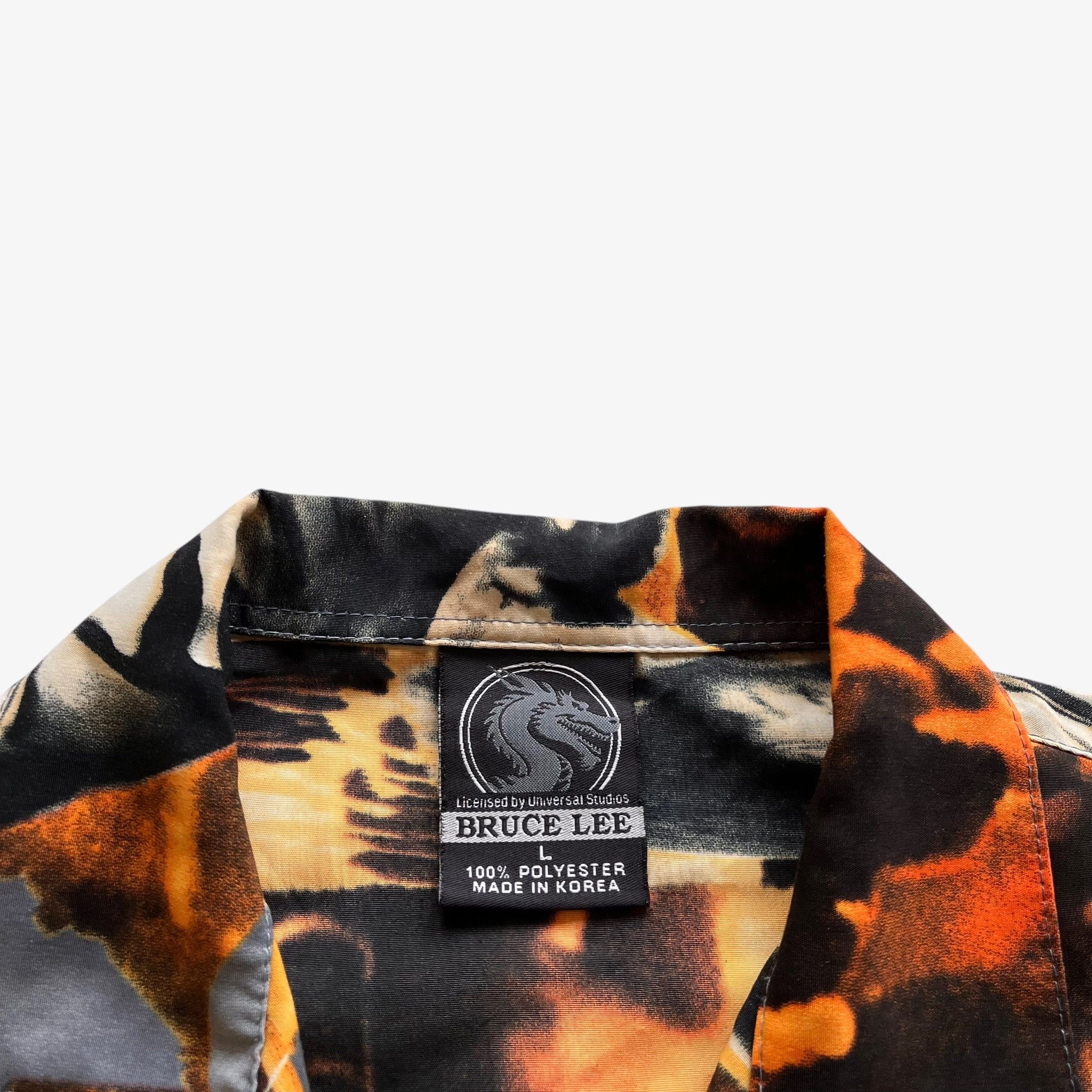 Vintage Vintage 90s Men's Universal Studios Bruce Lee Shirt Size US XL / EU 56 / 4 - 3 Thumbnail