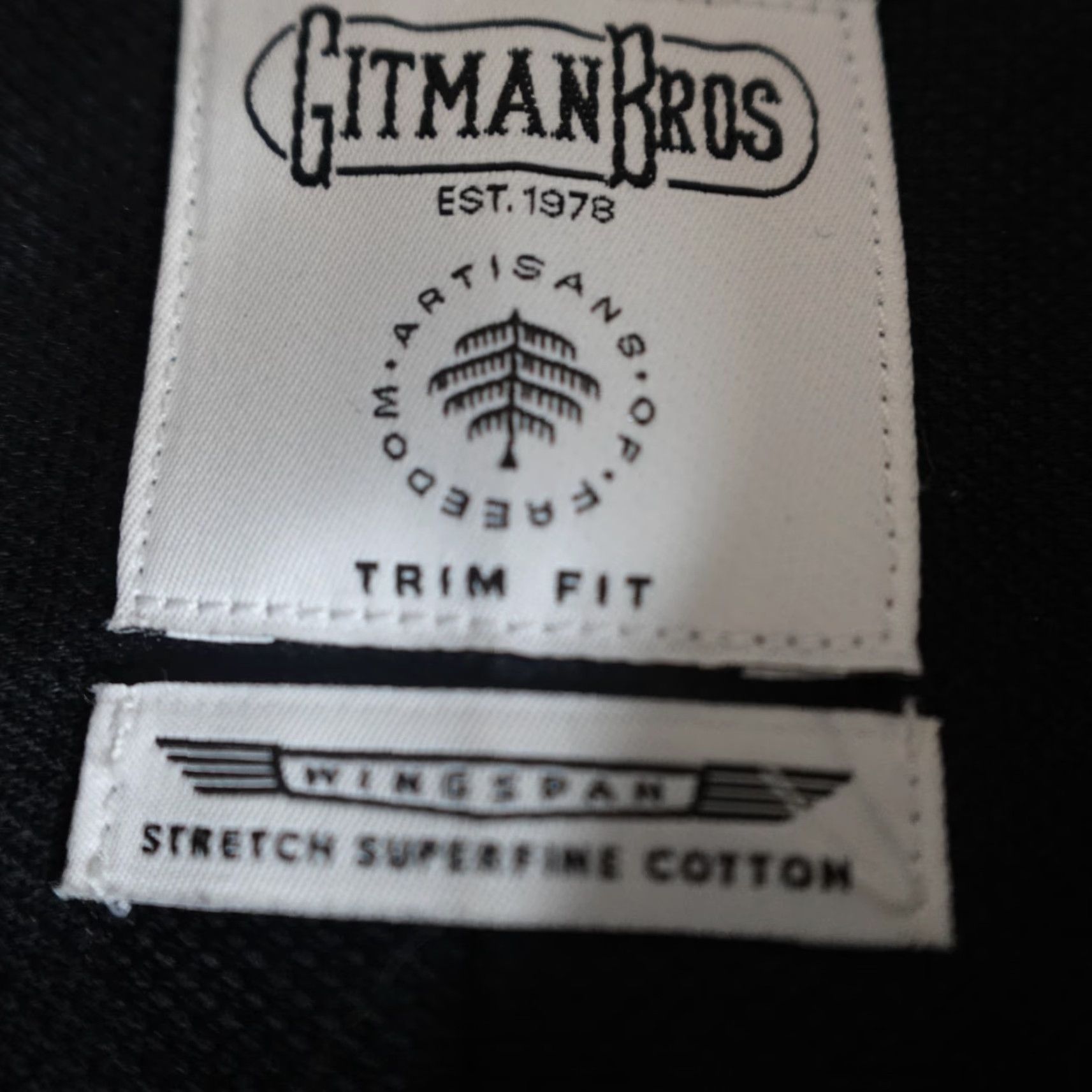 Vintage Gitman Bros Mens Shirt 2XL Black Solid Button-Down USA Size US XXL / EU 58 / 5 - 3 Thumbnail