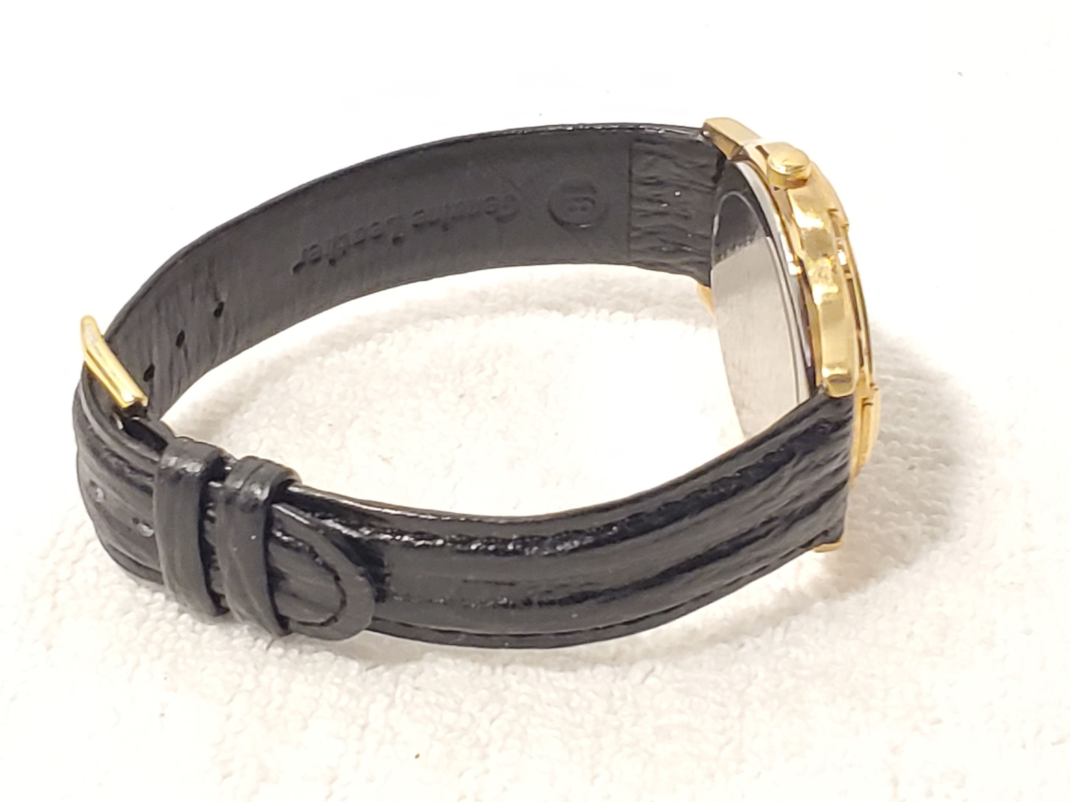 Citizen Vintage Citizen Men's Black Dial Date Watch Leather Strap SS Size 36 - 5 Thumbnail