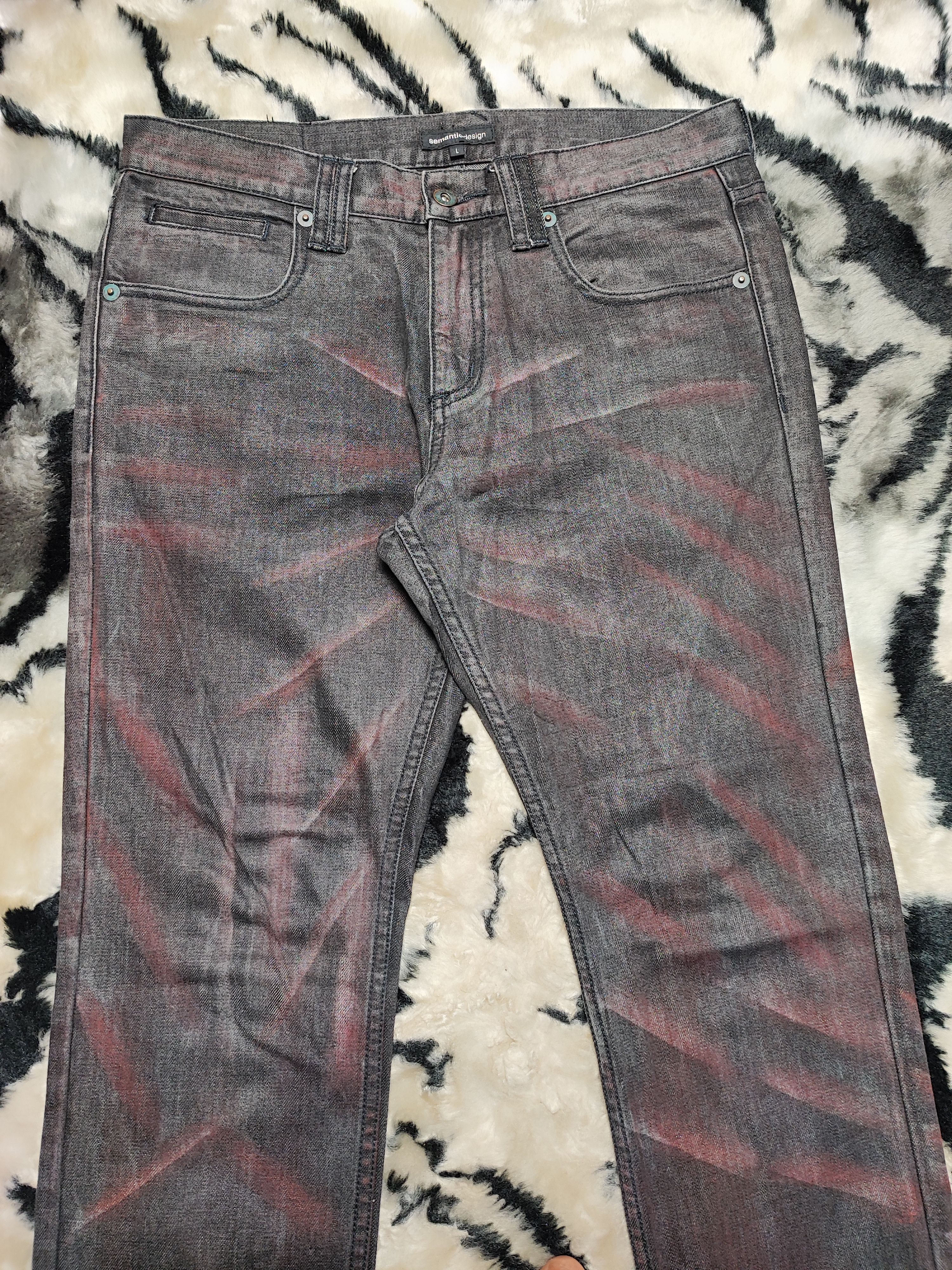 semanticdesign Painted Jeans by Semantic Design Size US 33 - 6 Thumbnail