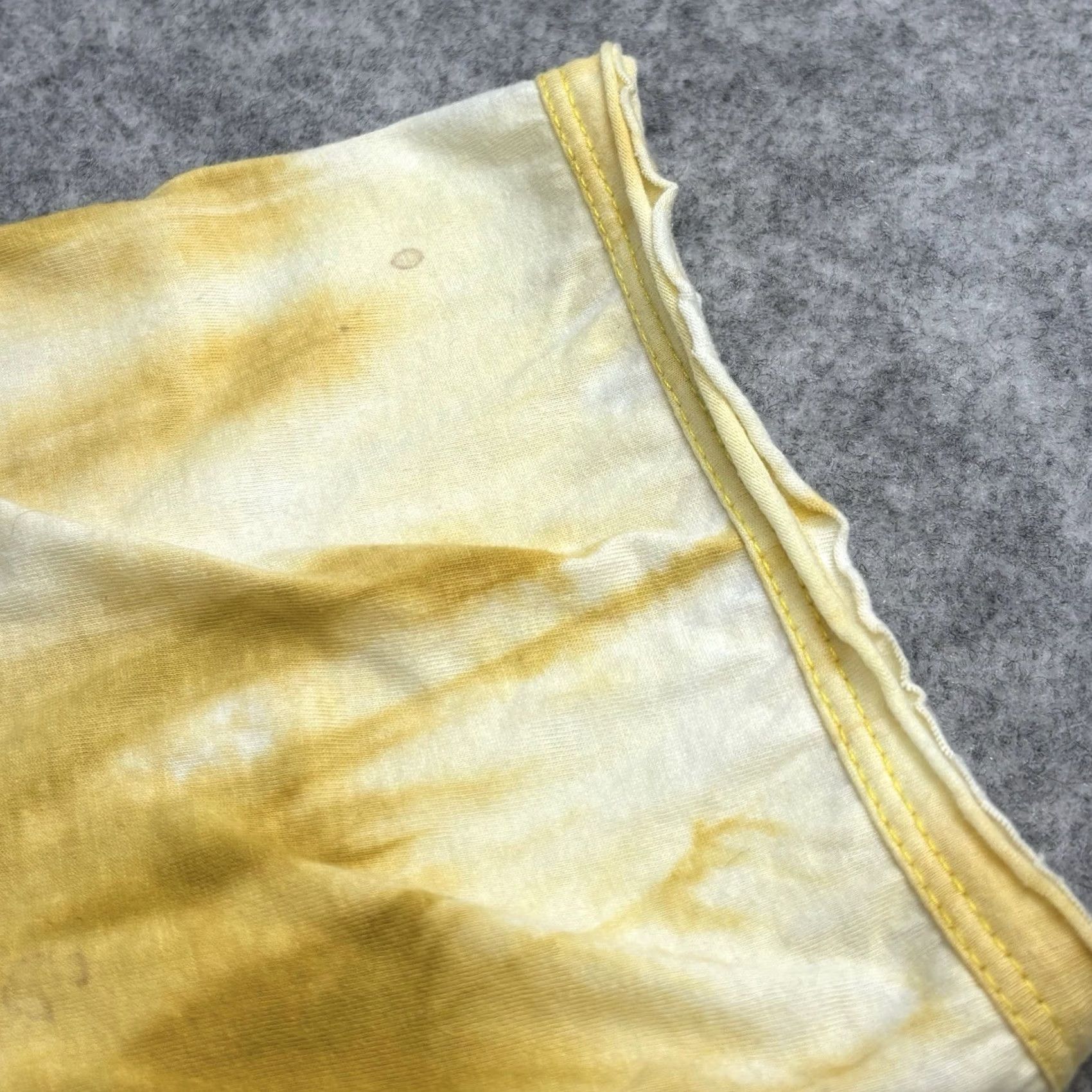 Vintage SURE tie dye spiritual design T-Shirt Yellow Large Mens Short Sleeve Shirt Size US L / EU 52-54 / 3 - 7 Thumbnail