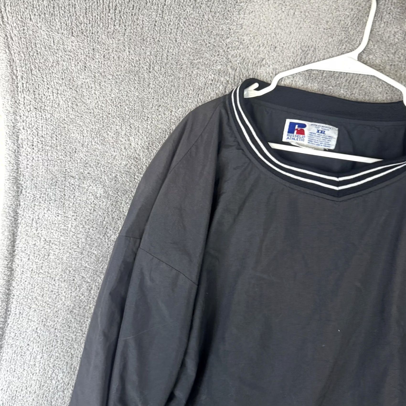 Russell Athletic VINTAGE Russell Athletic Windbreaker Jacket Mens 2XL Black Argo 98 Football 90s Size US XXL / EU 58 / 5 - 5 Thumbnail