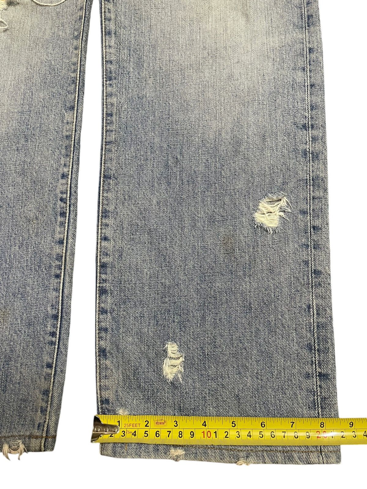 Edwin Vintage 90s Edwin Blue Faded Wash Distressed Baggy Jeans Size US 32 / EU 48 - 18 Thumbnail