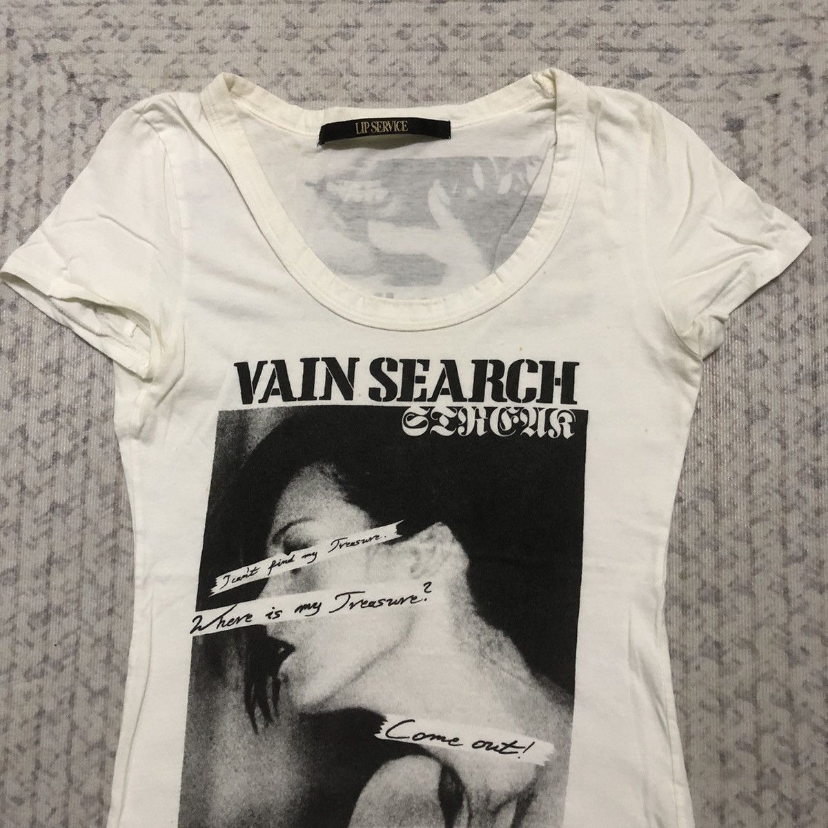14th Addiction Rare Distressed Lip Service ‘Vain Search’ Seditionaries Tees Size US XXS / EU 40 - 4 Thumbnail
