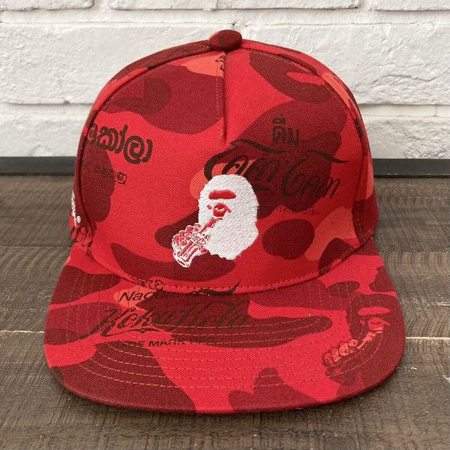 Bape × Coca Cola Coca Cola BAPE CAMO snapback hat cap a bathing ape Size ONE SIZE - 1 Thumbnail