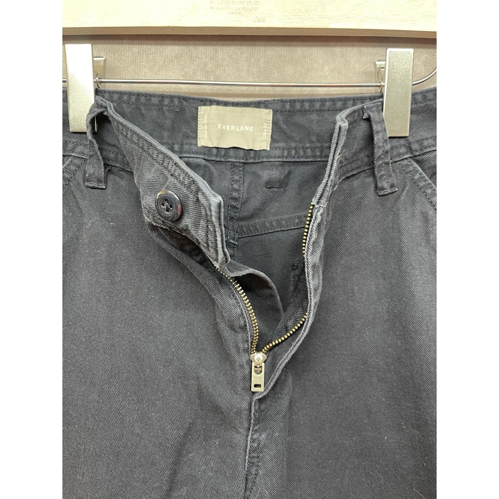 Other Everlane Black Wash Carpenter Straight Leg Fit Pants 36x32 Size US 36 / EU 52 - 6 Thumbnail