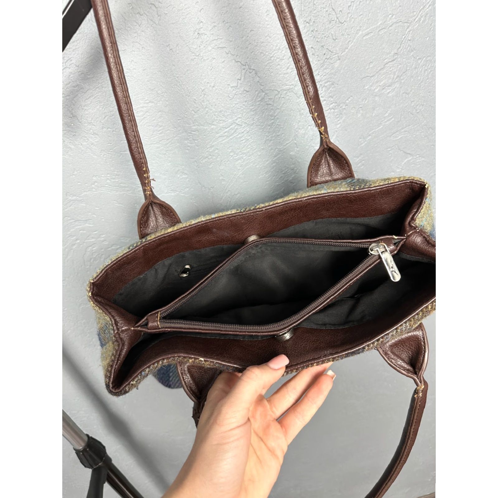 Harris Tweed Harris Tweed Glen Alpin Handbag Wool Multicolor Women's Bag Size ONE SIZE - 6 Thumbnail