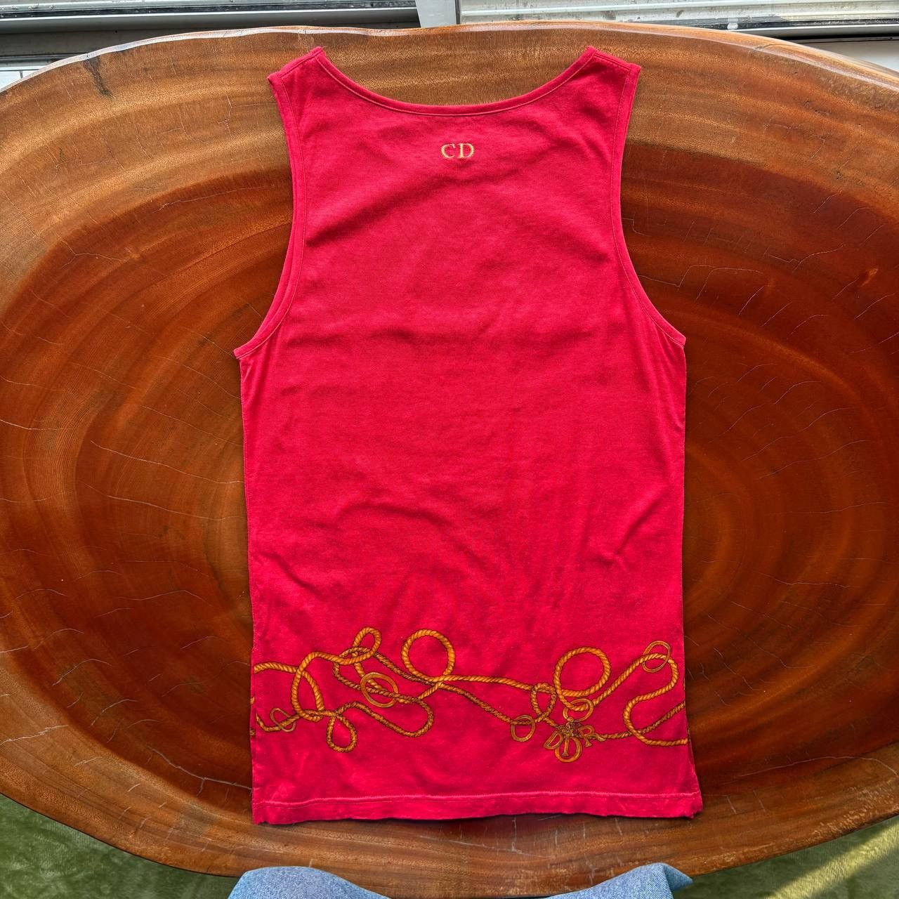 Christian Dior Monsieur Vintage Christian Dior Sports Tank Top Gold Rope Chain Size US M / EU 48-50 / 2 - 2 Thumbnail