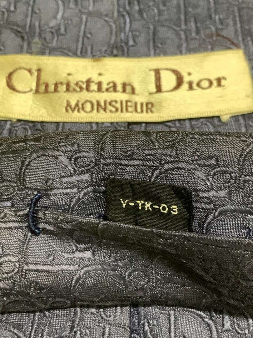 Christian Dior Monsieur × Designer Rare Design Vintage Christian Dior Monsieur Monogram Ties Size ONE SIZE - 4 Thumbnail