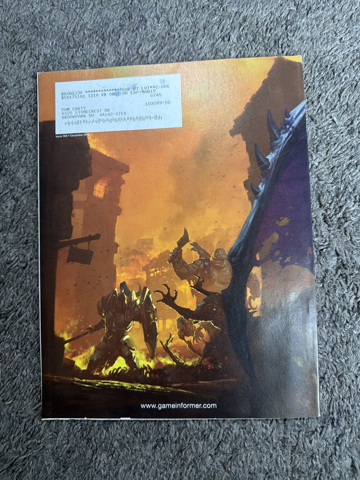 Hypebeast 2018 Game Informer Volume XXVIII Number 12 Issue 308 Size ONE SIZE - 2 Thumbnail