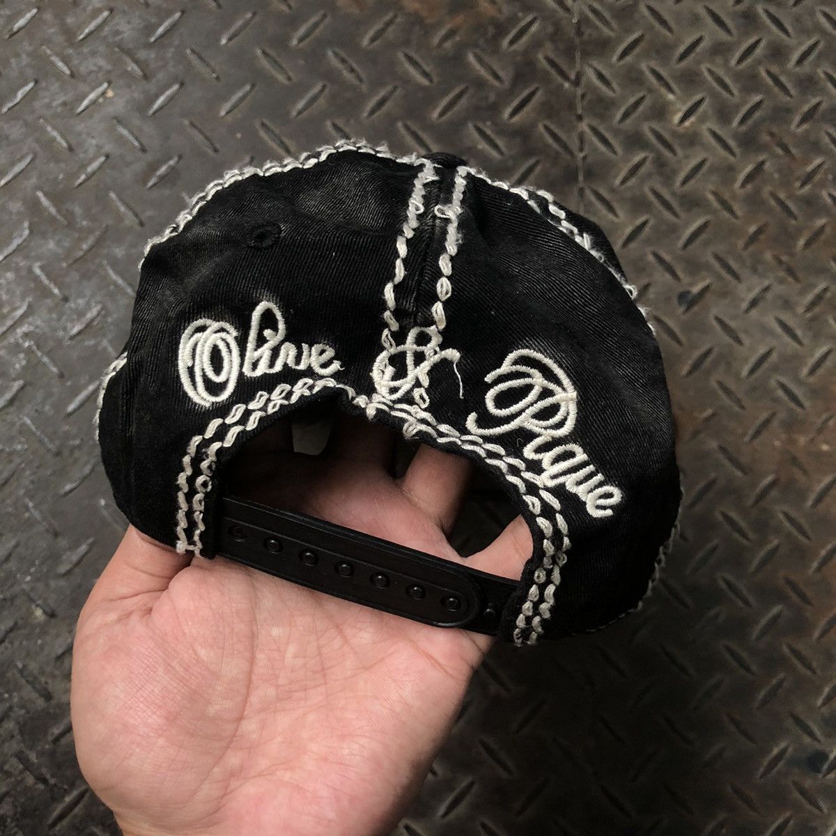 Japanese Brand Vintage Olive Pique Sunflowers Gothic Y2K Hat Size ONE SIZE - 5 Thumbnail