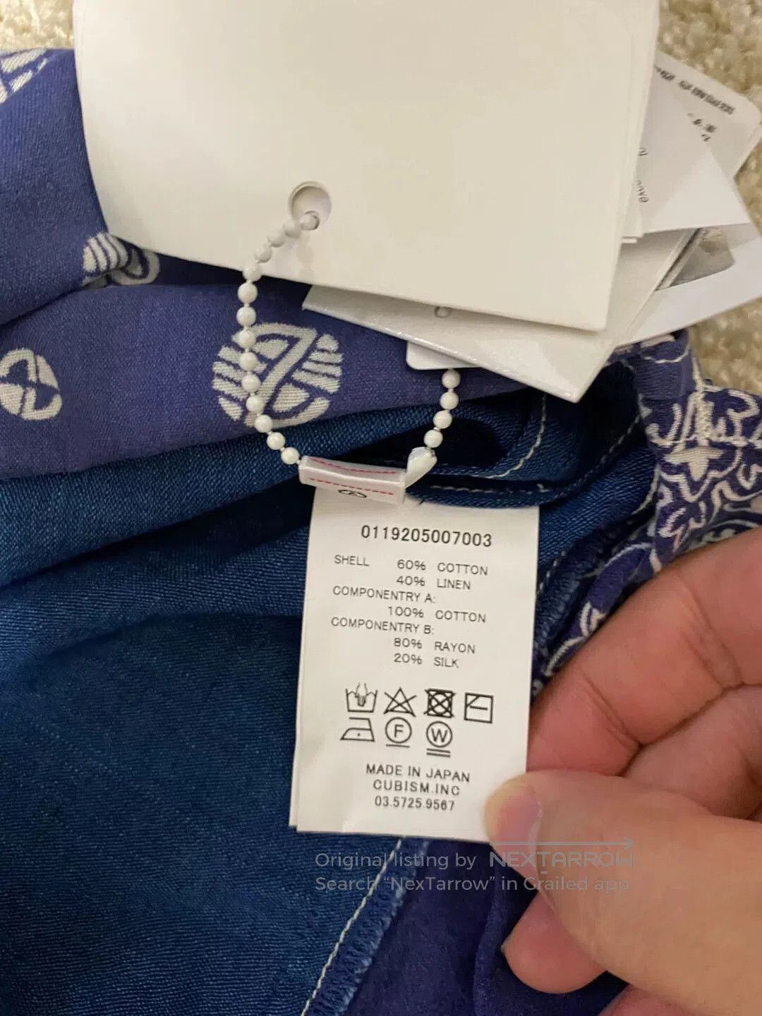 Visvim visvim 19aw border tunic shirt navy. Size US M / EU 48-50 / 2 - 6 Thumbnail