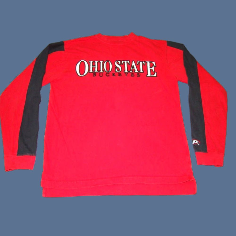 Pro Player P2 by Pro Player Ohio State Buckeyes Red Black Long Sleeve Sweatshirt Mens Small Embroidered Crew Neck Sweatshirt Sports аксесс Size US S / EU 44-46 / 1 - 1 Thumbnail