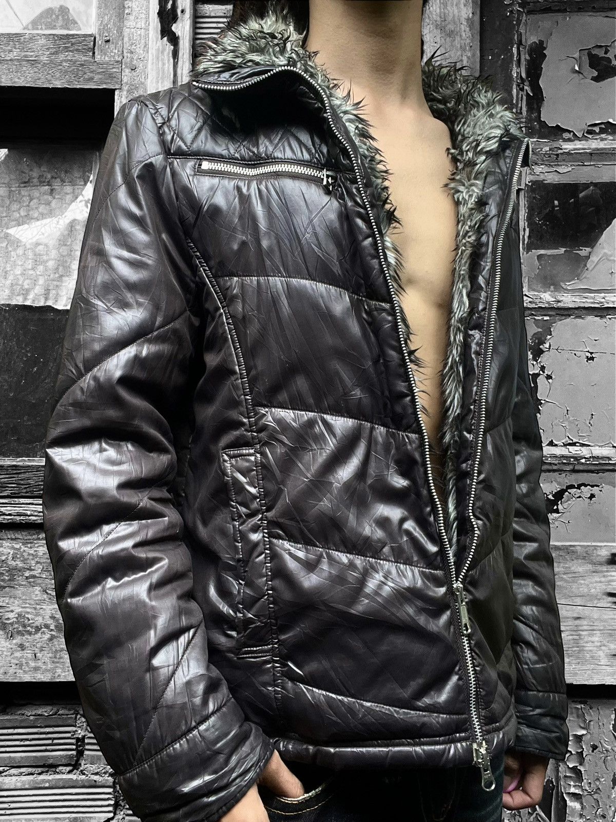 Japanese Brand 2000s Spinash Avant-Garde Puffer Jacket Size US L / EU 52-54 / 3 - 2 Thumbnail