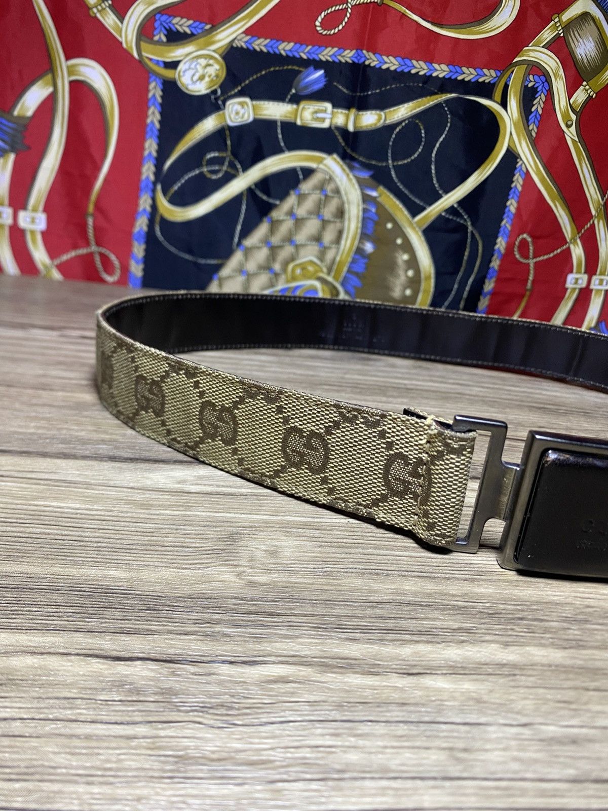Gucci Gucci Tan Web GG Guccissima Belt Size ONE SIZE - 2 Thumbnail