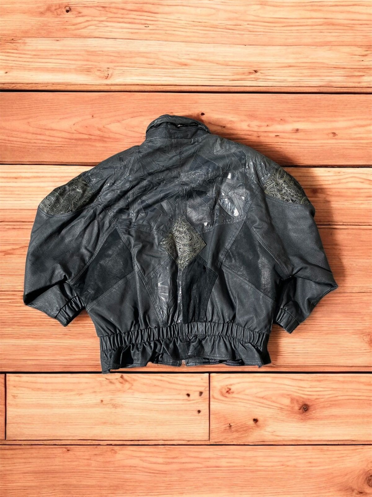 Vintage Vintage leather bomber jacket Size S / US 4 / IT 40 - 6 Thumbnail