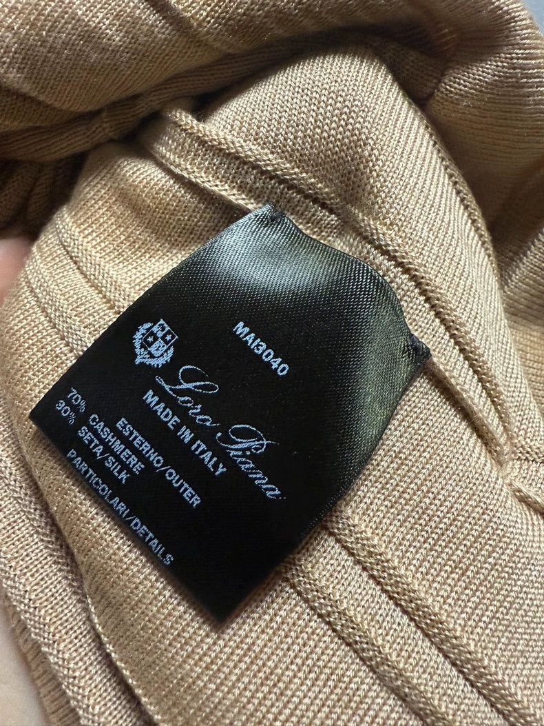 Loro Piana LORO PIANA Silk blended collar long sleeve with side slits Size S / US 4 / IT 40 - 9 Thumbnail